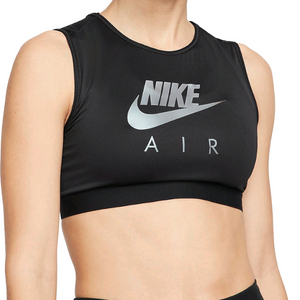 나이키 에어 드라이핏 스우시 M 사이즈 검정 브라탑 크롭탑