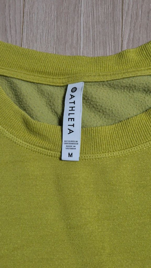 Athleta 에슬레타 M 사이즈 라임 노랑 연두 티셔츠 긴소매--3