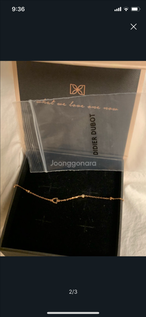 디디에두보 14k 다이아 팔찌--1