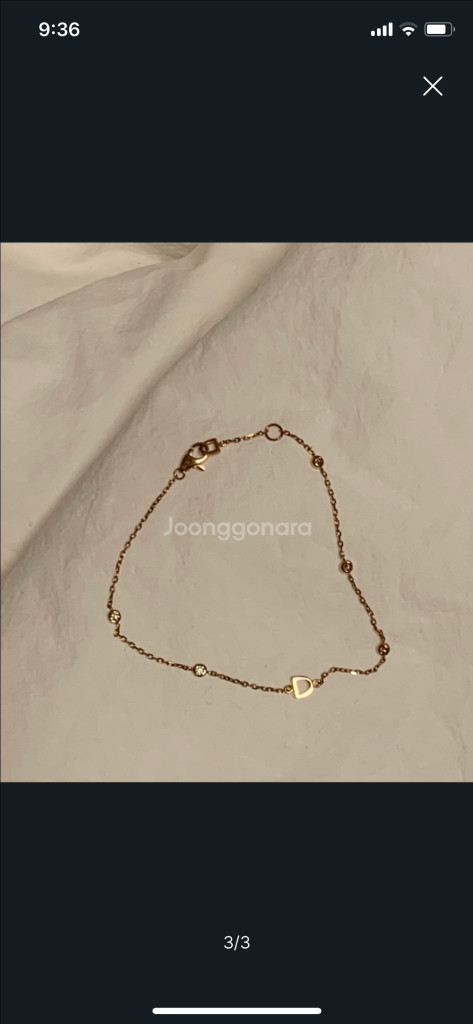 디디에두보 14k 다이아 팔찌--2