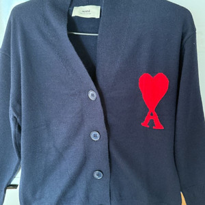 (설명 필독) 아미 빅 하트 가디건 네이비 여성용