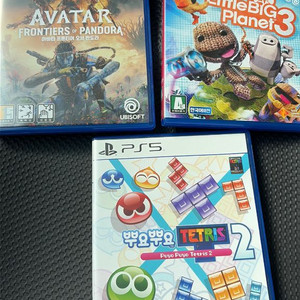 PS5 게임 3종 아바타잿불에디션, 리틀빅플래닛3,뿌요뿌요2