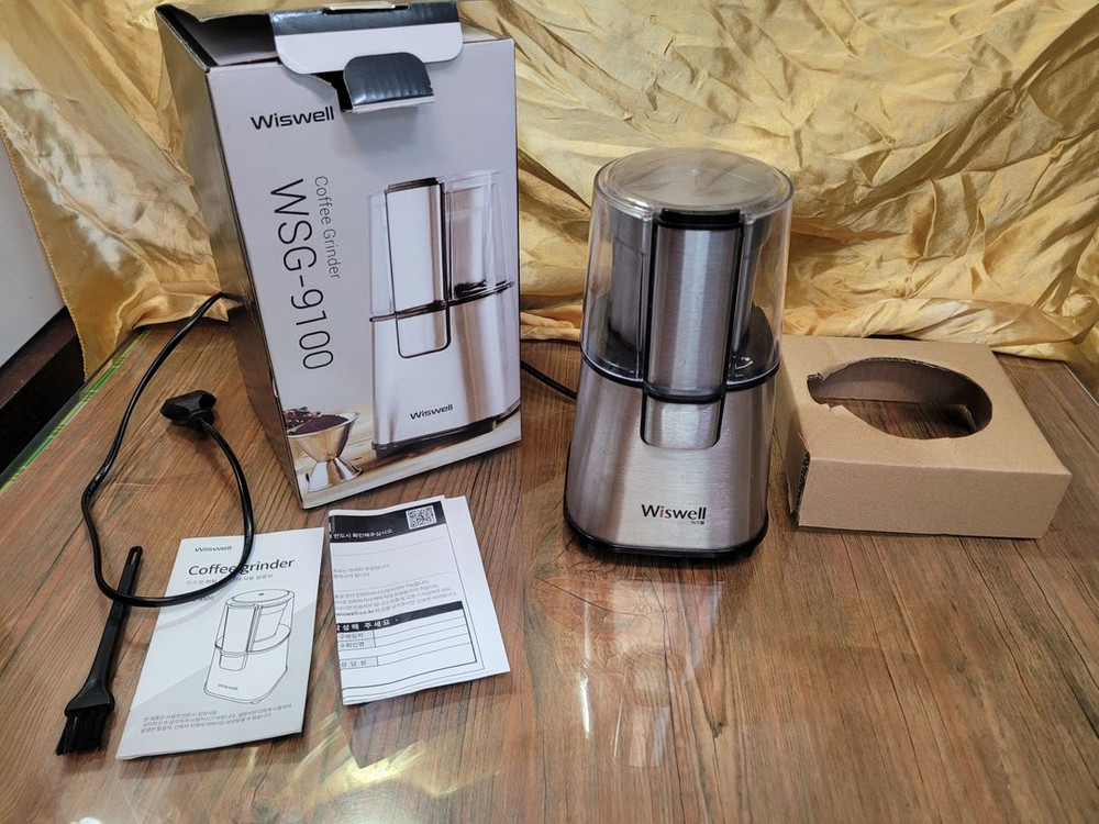 홈카페 위즈웰 WSG 9100 자동그라인더 원두 분쇄기 에스프레소 드립 이미지