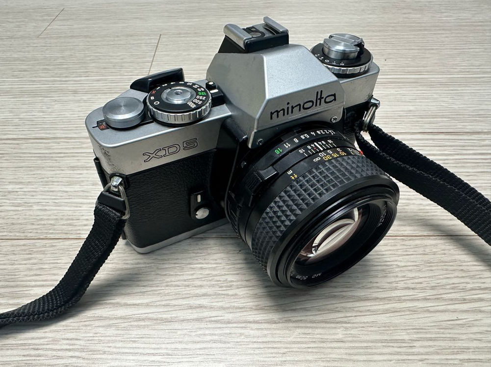 미놀타 XD5 수동카메라 50.4 렌즈 셋트로 판매합니다--3