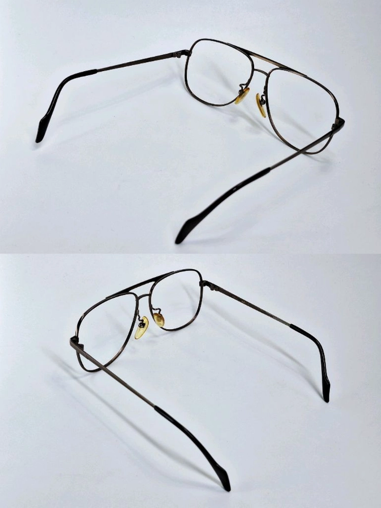 90s 일본 빈티지 투브릿지 더블브릿지 johnny macky jm-8563 티타늄 안경테 58mm 레트로 클래식 이미지