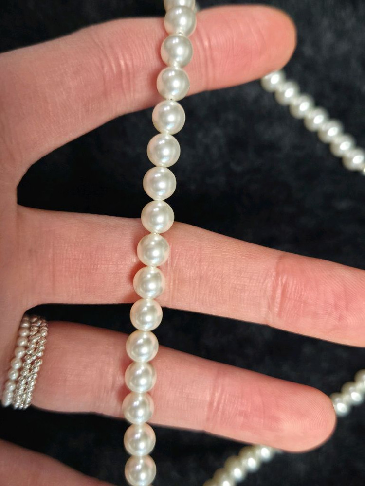 오스트리아 진주 5mm 목걸이--1