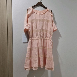 한섬 SJSJ 핑크 원피스