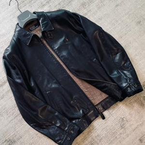 폴로 랄프로렌 헤리티지 맥스웰 램스킨 레더 자켓 블랙