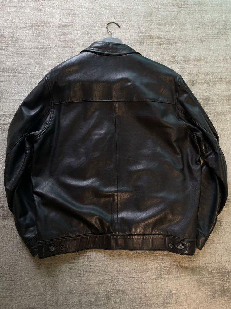 폴로 랄프로렌 헤리티지 맥스웰 램스킨 레더 자켓 블랙--3