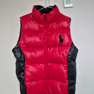 폴로 보이즈 빅포니 패딩 조끼 L
