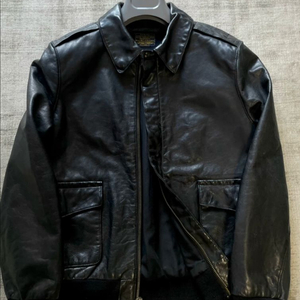 (네고가능)정품 폴로 랄프로렌 클래식 카우하이드 A-2 가죽 자켓 하이그로시 이미지