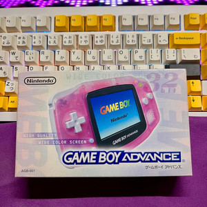 닌텐도 정품 게임보이 어드밴스 밀키핑크 gba 오리지널 이미지