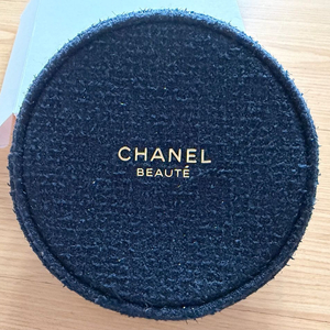 샤넬뷰티파우치 트위드/나일론 블랙