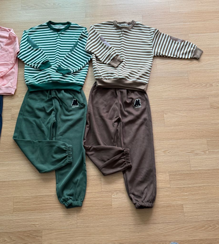 140 맨투맨 +바지 상하복 3세트 (6벌)--1