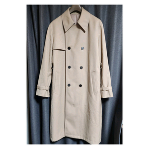 [M] COOR 쿠어 오버사이즈 트렌치코트 롱코트,베이지 #TH 이미지
