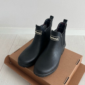 바버 웰링턴 숏 레인부츠 UK4