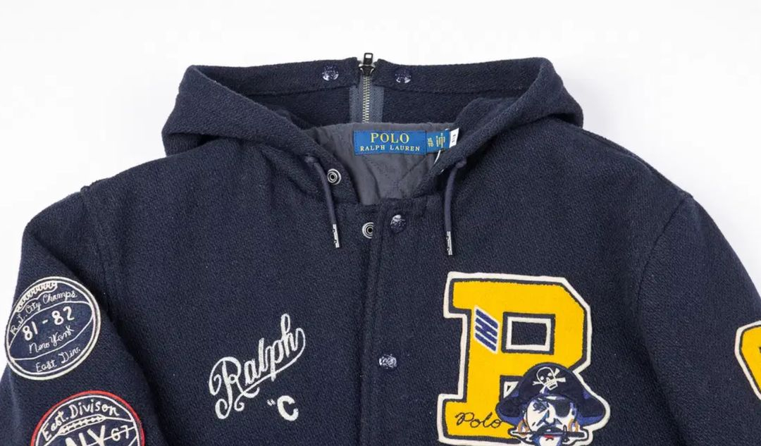 폴로 랄프로렌 파일 플리스 레터맨 자켓--2