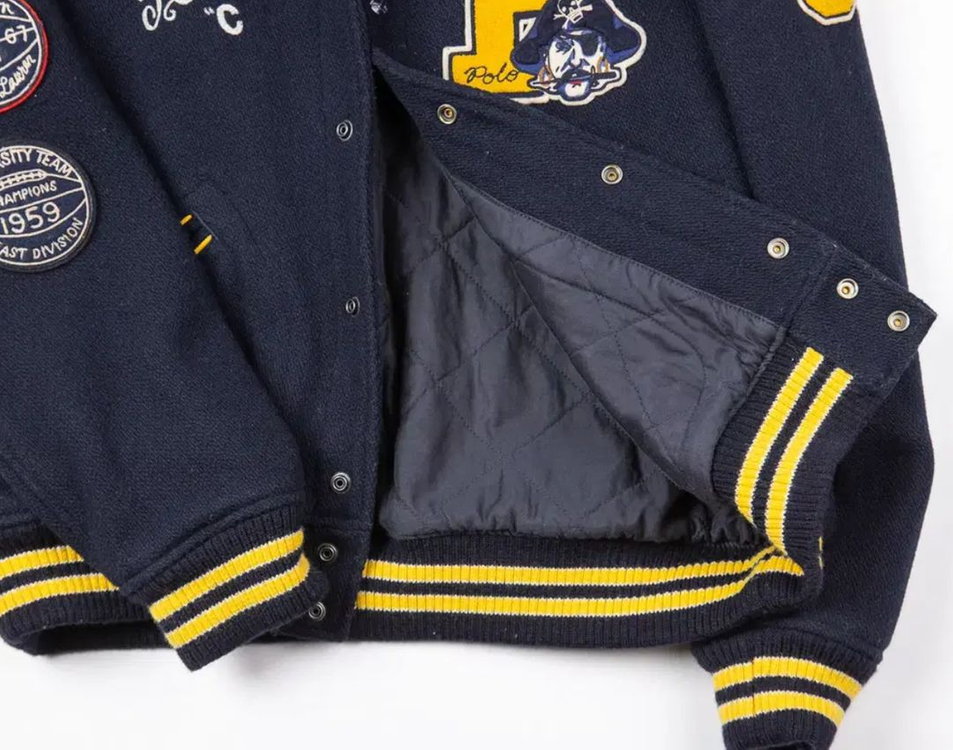 폴로 랄프로렌 파일 플리스 레터맨 자켓--3