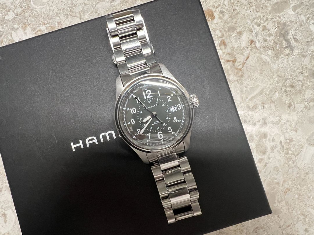 해밀턴 카키필드 오토매텍 38mm 메탈 시계 H705950--1