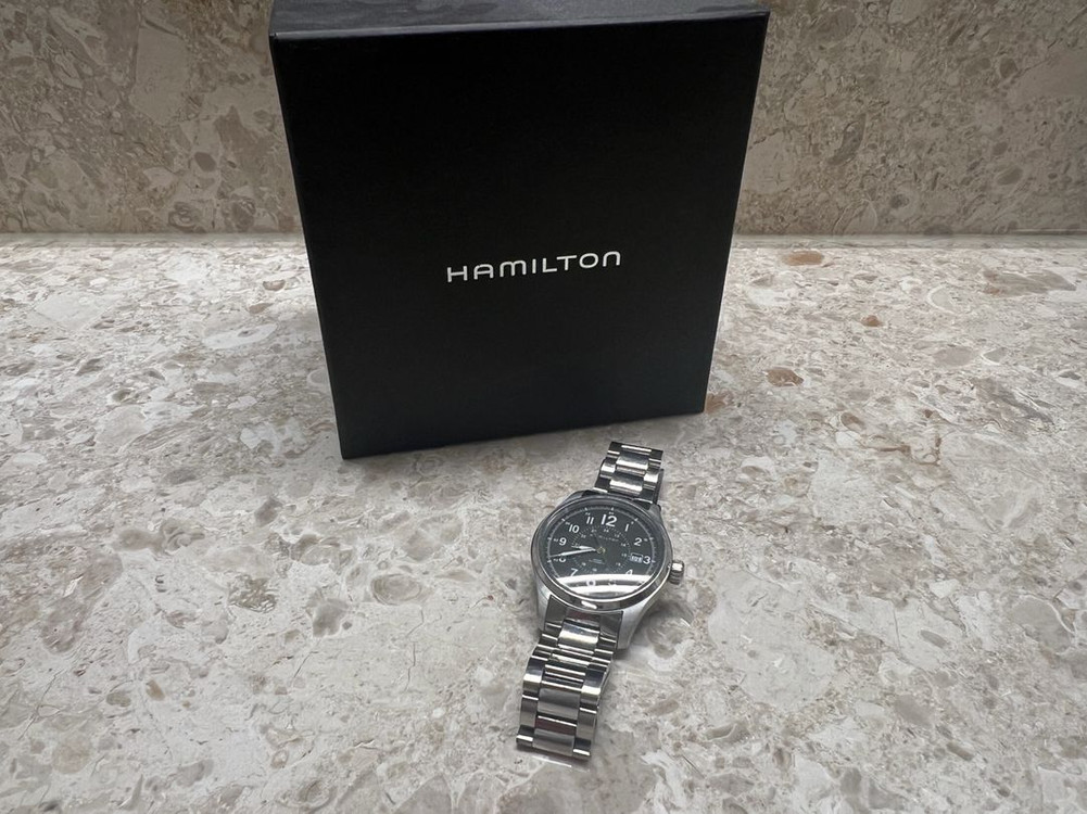 해밀턴 카키필드 오토매텍 38mm 메탈 시계 H705950--3