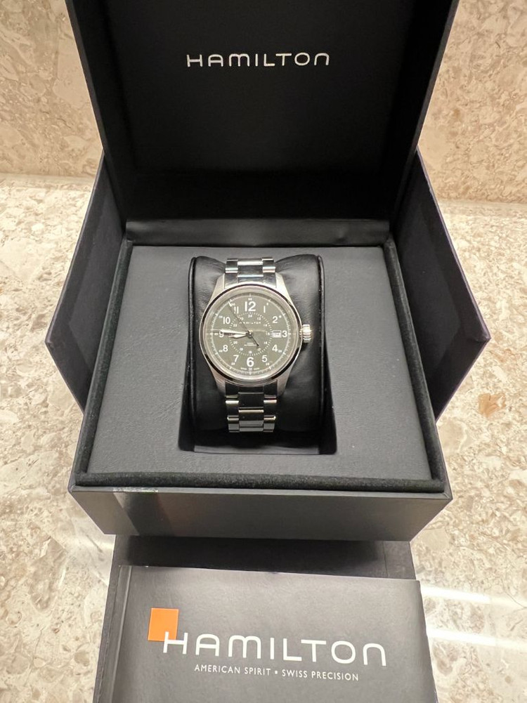 해밀턴 카키필드 오토매텍 38mm 메탈 시계 H705950--5