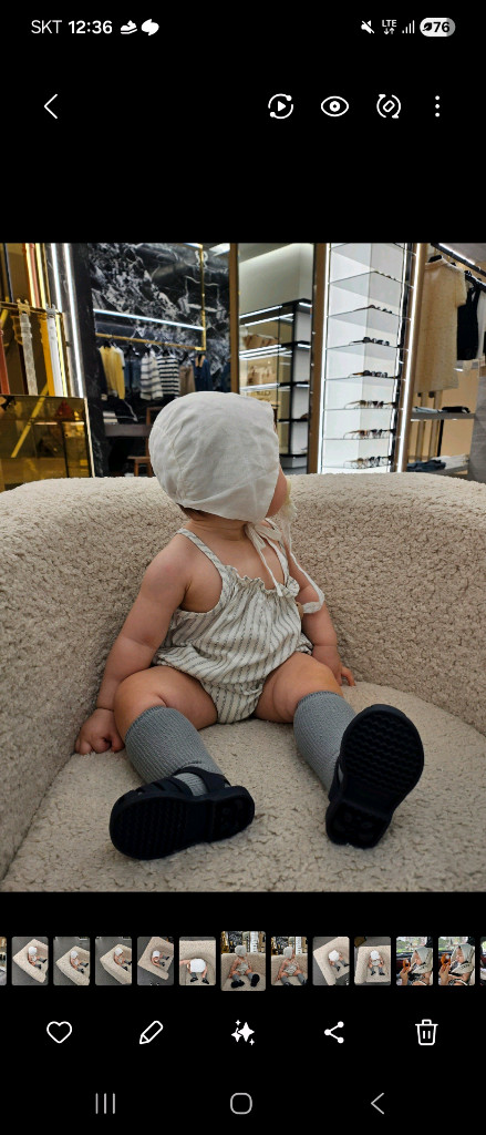 착샷ㅇ) 마이포레 코지얼쓰 룸퍼 거즈보넷포함--3