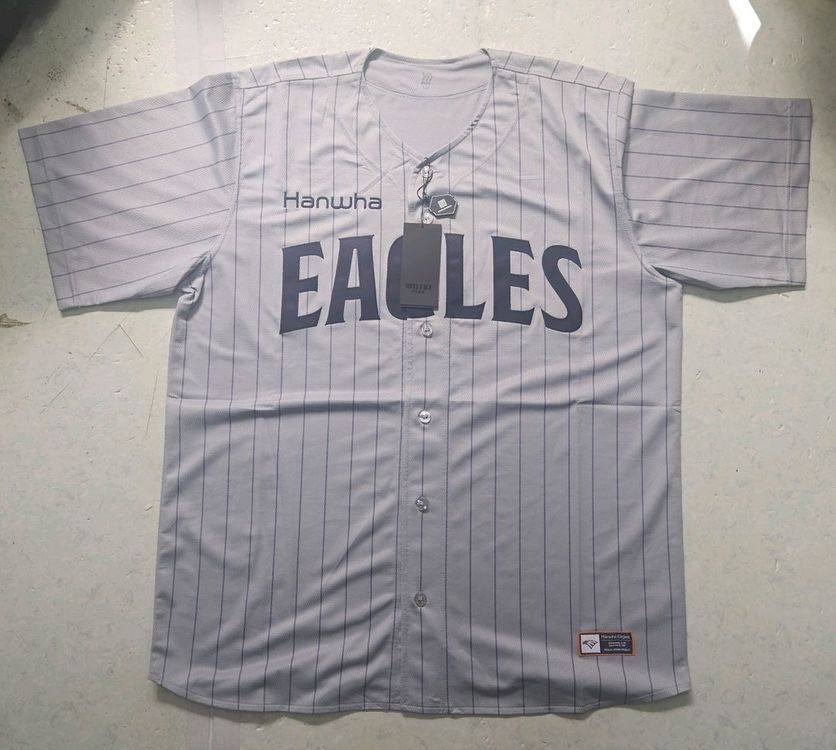 한화이글스 레플리카 그레이 어웨이 유니폼--5