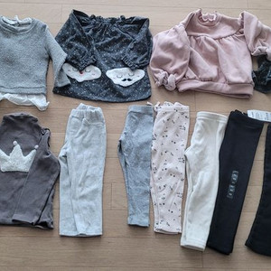 여아 유아동 치마 바지 레깅스 티셔츠 원피스90-100 14벌