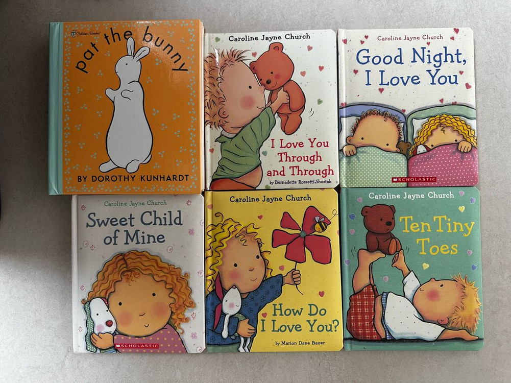 아기 유아 영어책 19권(캐롤라인 제인 처치 5권 + 카렌 카츠 5권 + pat the bunny 등)--1