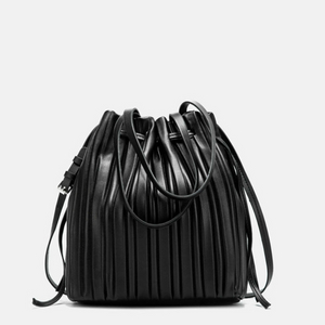 자라 플리츠백 버킷백 블랙 가방 복조리백 크로스백 이미지