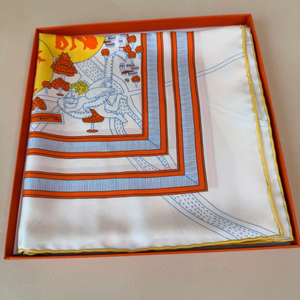 에르메스 스카프 파리의연인들 90사이즈 새제품급 이미지