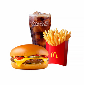 맥도날드 치즈버거세트