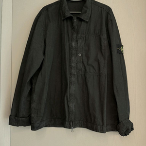 XL) 스톤아일랜드 블랙 오버셔츠