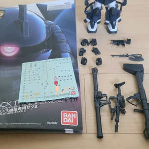 RG 고기동형 자쿠2 검은삼연성 가조립 팝니다.