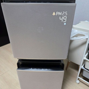 삼성 공기청정기 무풍 큐브 30평대 2단