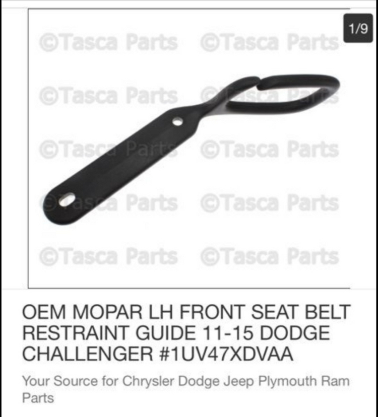 챌린저 포드 머스탱 6.5세대 2.3에코 19년식 안전벨트 고정가이드 이미지