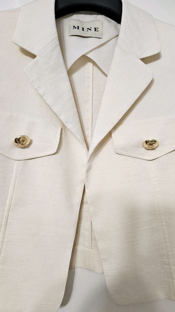 한섬 마인 mine 봄 여름 마 자켓 55사이즈--2