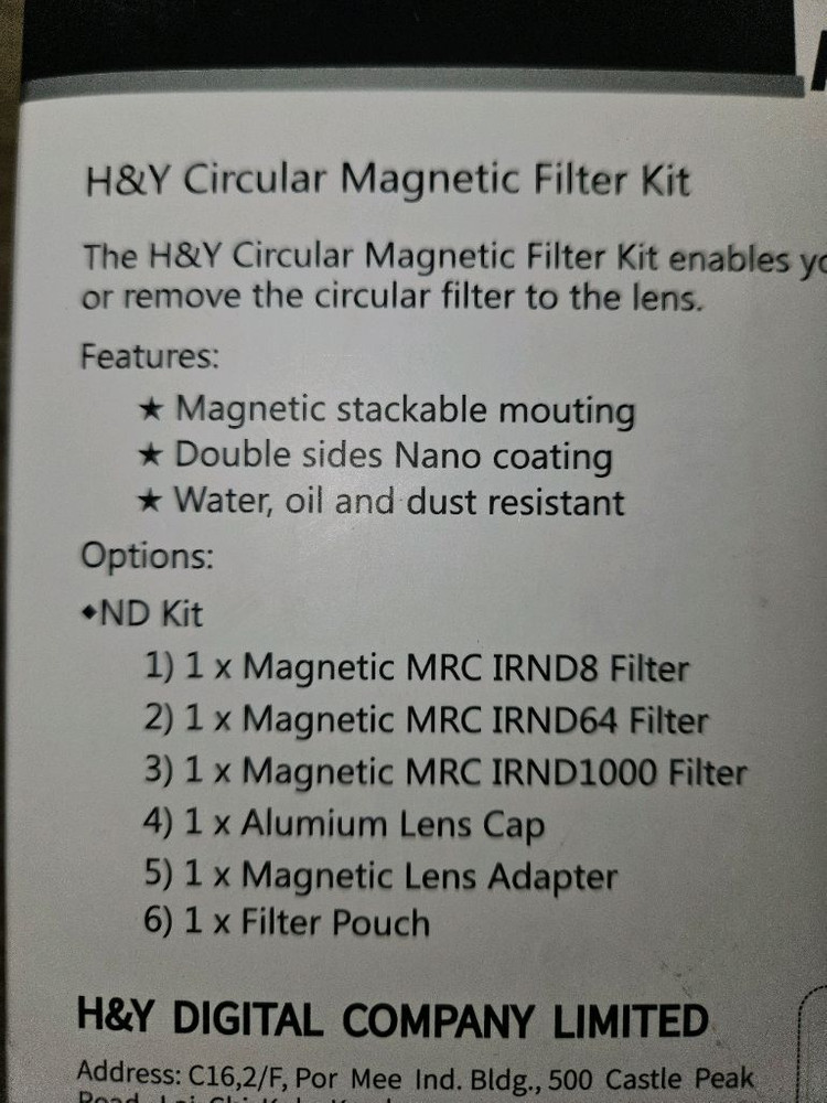 H&Y 마그네틱 ND 필터 키트 77mm--1