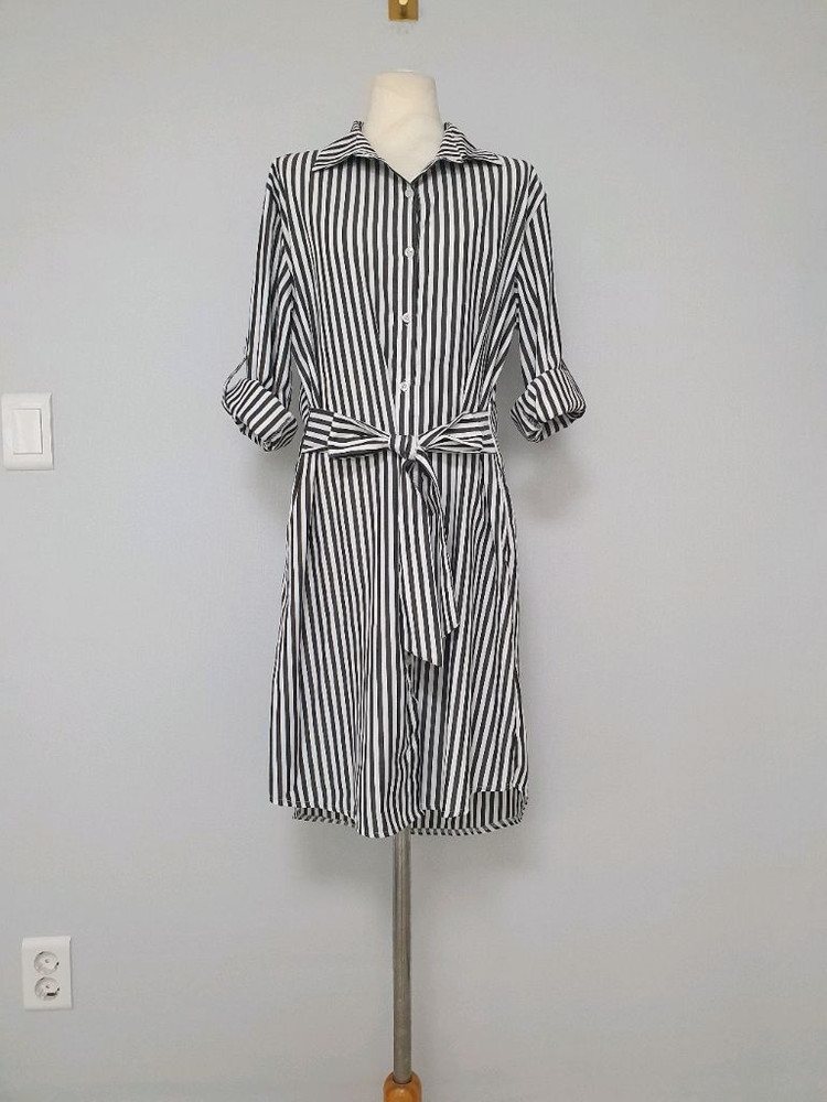 (거의새거)헤이린 뉴욕 셔츠형 원피스 44~77--4