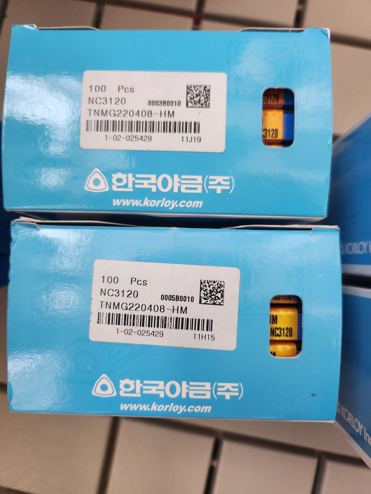 한국야금 코로이 코오로이 인서트 팁 DNMG 150608 TNMG 220408새제품--1