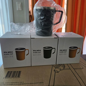 필모아 스텐컵 350ml 4개 일괄 판매합니다.