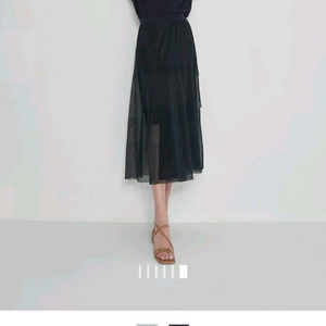 한섬(시스템)시스루 블록 니트 드레스 (90) / 외부 미착용