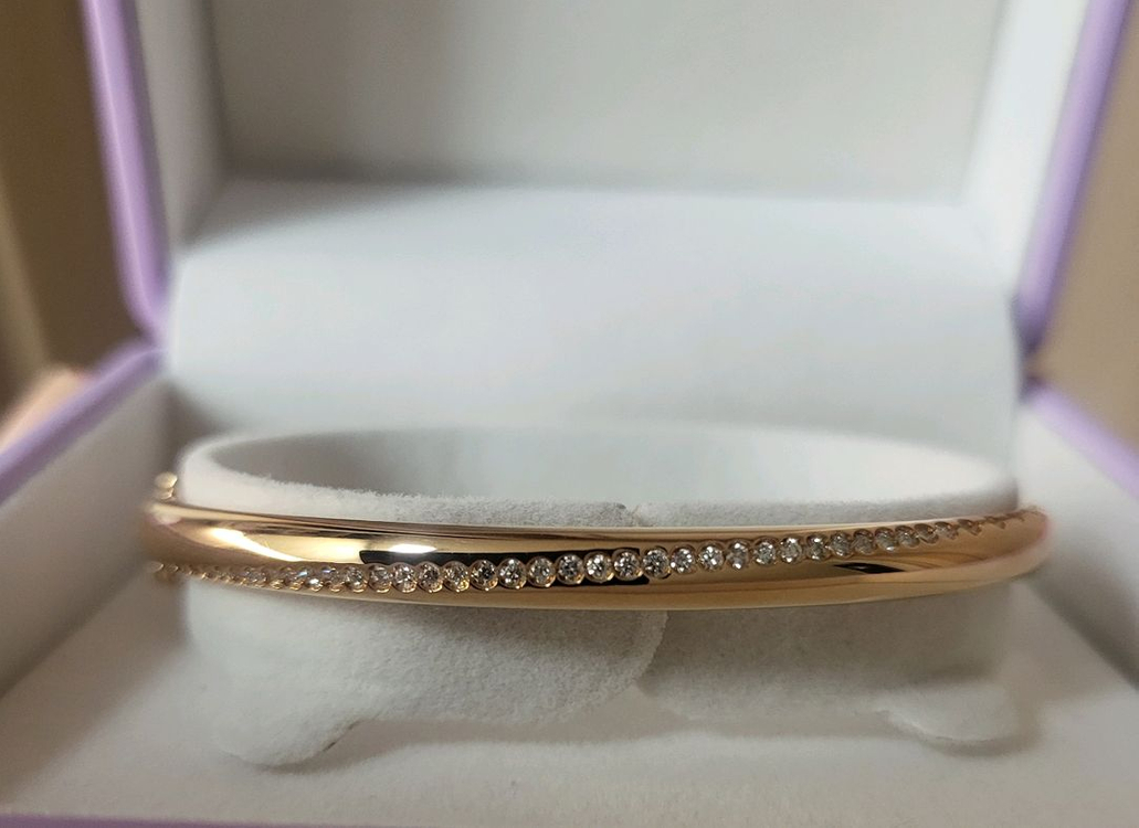 골든듀 메모리 18k 다이아 팔찌 로골--2