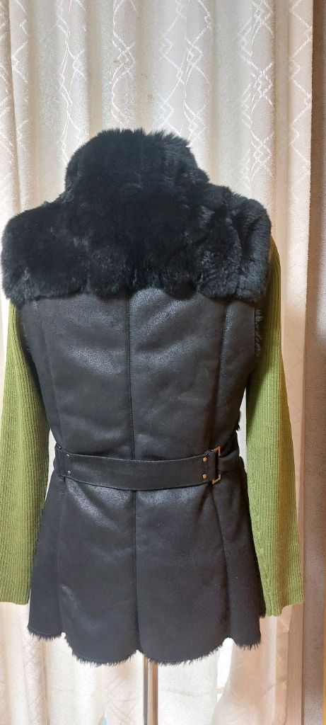 밍크 베스트 PREM by IT MICHA 블랙 퍼 베스트 55--5