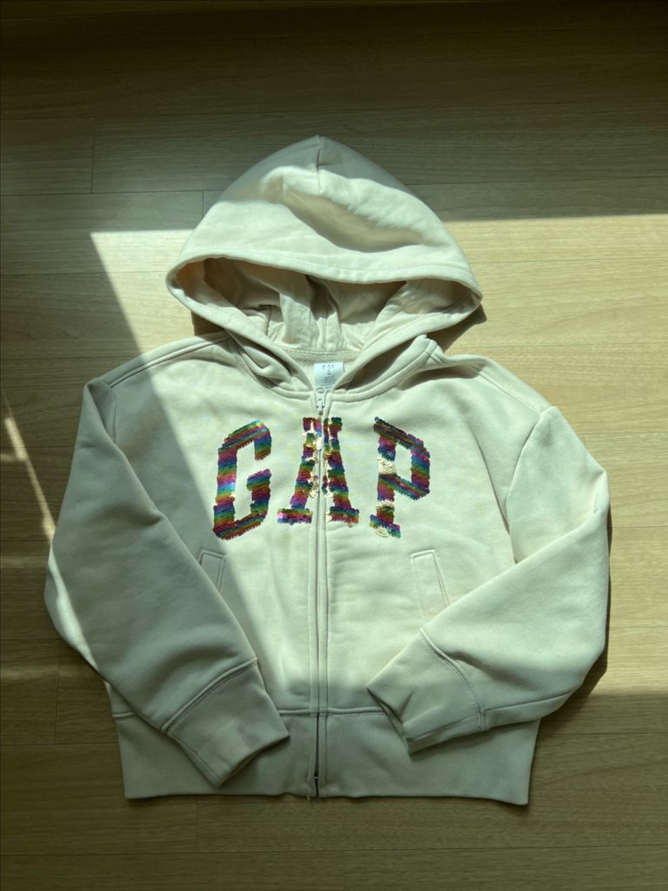 갭키즈 기모 집업후드 M(8), L(10) 세트--1