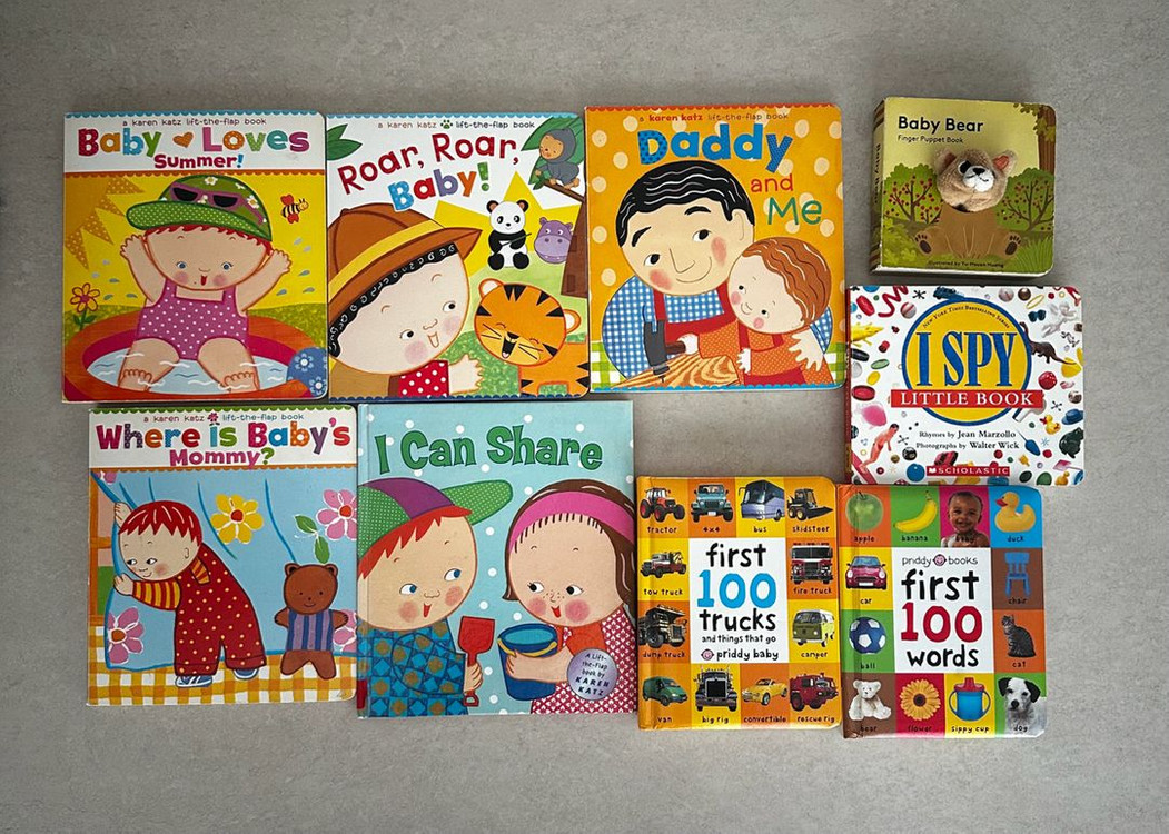 아기 유아 영어책 19권(캐롤라인 제인 처치 5권 + 카렌 카츠 5권 + pat the bunny 등)--2