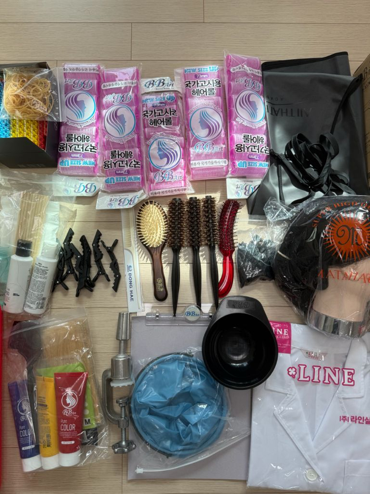 미용실 실기시험 도구 세트--3