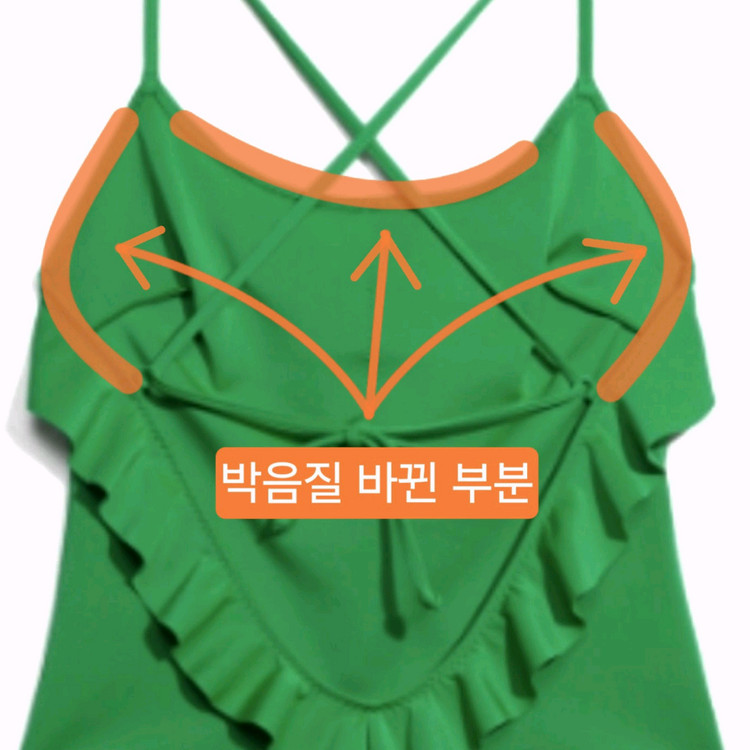 앤아더스토리즈 타이백 여자 프릴 수영복 / 원피스 수영복 호캉스 휴양지 모노키니 비키니--8