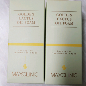 맥스클리닉 골든 선인장 오일 폼 60g 2개