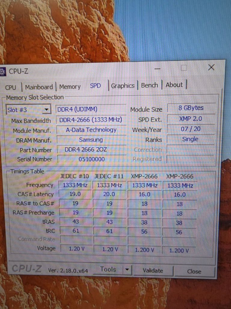 adata ddr4 2666mhz 8gb 튜닝램 1장 택배비포함--2
